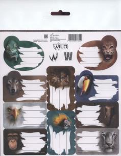 Opakowanie Naklejki na zeszyty Wild  25 sztuk