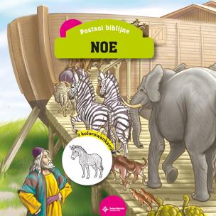 Okładka książki NOE Z KOLOROWANKAMI POSTACI BIBLIJNE