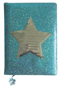 Opakowanie Notatnik niebieski Gwiazdka