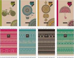 Okładka książki Notatnik ozdobny 105x165/80K linia TW FRESH