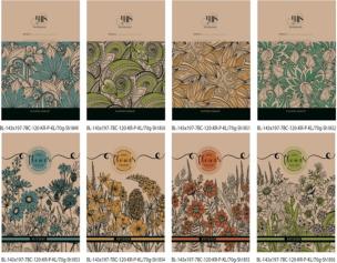 Okładka książki Notatnik ozdobny 143x197/120K kratka TW FRESH