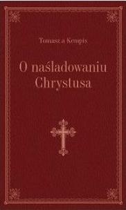 Okładka książki O naśladowaniu Chrystusa (bordo, złoc.)