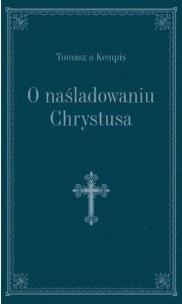 Okładka książki O naśladowaniu Chrystusa (granat, złoc.)