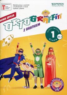 Ortograffiti z Bratkiem 1 zeszyt ćw. 2 OPERON. Autor: Mańkowska Izabela, Rożyńska Małgorzata. Multiszop.pl Okładka książki Ortograffiti z Bratkiem 1 zeszyt ćw. 2 OPERON