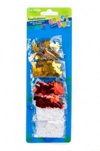 Opakowanie Ozdoba dekoracyjna metaliczna ślub 5gr/6el