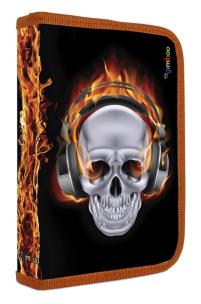 Opakowanie Piórnik szkolny GIMBOO Vip Fire z wyposażeniem, 1 komora, 2 przekładki, mix kolorów