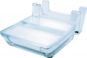 Opakowanie Podajnik do bloczków Z-Notes DONAU, z podstawką na wizytówki, poemność 100 kartek przeźroczysty