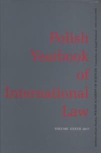 Opakowanie Polish yearbook of international law XXXVII/17