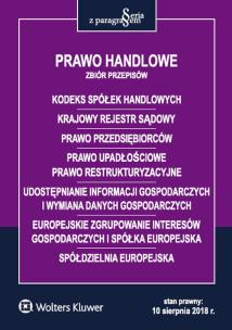 Okładka książki Prawo handlowe Zbiór przepisów
