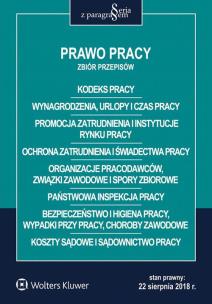 Okładka książki Prawo pracy Zbiór przepisów