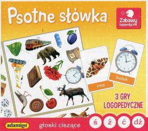 Psotne słówka Głoski ciszące ś ź ć dź. Autor: Kuczyńska Magdalena. Multiszop.pl Okładka książki Psotne słówka Głoski ciszące ś ź ć dź