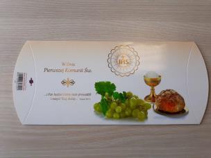 Opakowanie PUDEŁKO KOPERTA KOMUNIA DUŻE MIX WZORÓW