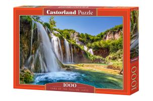 Puzzle 1000 Land of the Falling Lakes. Wydawca: Castorland. Multiszop.pl Opakowanie Puzzle 1000 Land of the Falling Lakes