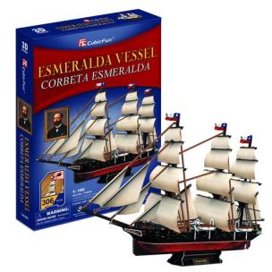 Opakowanie Puzzle 3D Żaglowiec Esmeralda 306