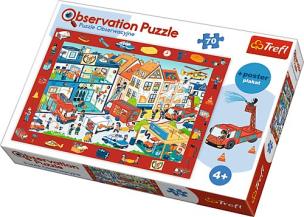 Opakowanie Puzzle 70 ''Obserwacyjne'' Odwiedzamy r. straż TREFL