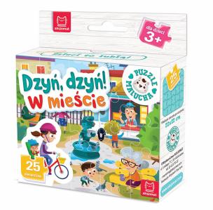 Okładka książki PUZZLE MALUCHA DZYŃ DZYŃ W MIEŚCIE