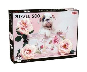 Opakowanie Puzzle Puppy and Roses 500