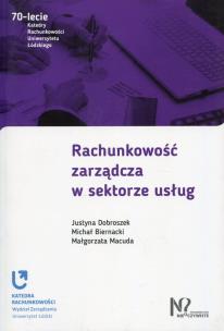 Okładka książki Rachunkowość zarządcza w sektorze usług