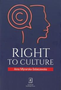Okładka książki RIGHT TO CULTURE