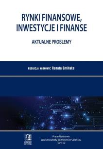 Okładka książki Rynki finansowe, inwestycje i finanse
