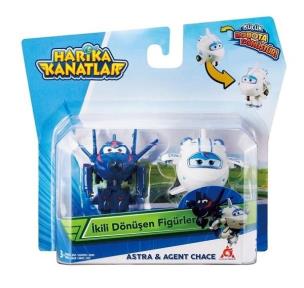 Opakowanie Super Wings 2-pak figurek transf. Astra&AgentChace