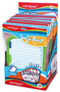 Opakowanie TABLICA A4  SUCHOŚCIERALNA KEYROAD MINI Z MARKEREM MIX