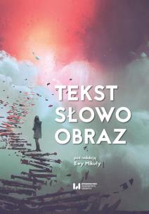 Okładka książki Tekst słowo obraz