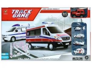 Opakowanie Tor samochodowy z akcesoriami auta ratunkowe