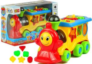 Opakowanie Wesoła Ciuchcia zabawka edukacyjna kształty kolory