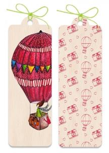 Opakowanie Zakładka drewniana Balon