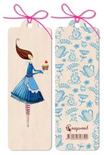 Okładka książki Zakładka drewniana Kobieta z ciastem