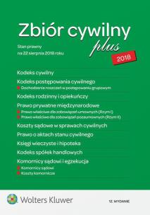 Okładka książki Zbiór cywilny PLUS 2018