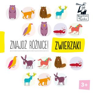 Okładka książki ZNAJDŹ RÓŻNICE ZWIERZAKI