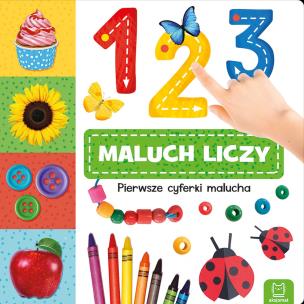 Okładka książki 123 MALUCH LICZY PIERWSZE CYFERKI MALUCHA