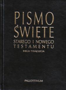 Okładka książki Biblia Tysiąclecia - format oazowy, ekoskóra