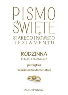 Okładka książki Biblia Tysiąclecia rodzinna czerwona (ślub)