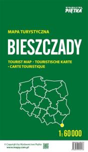 Opakowanie Bieszczady. Mapa turystyczna 1:60 000 składana