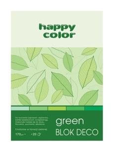 Opakowanie Blok A5/20K Deco Green 170g HAPPY COLOR