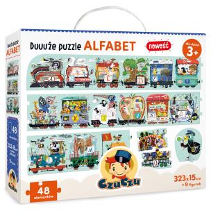 Duże puzzle Alfabet 3+. Wydawca: Bright Junior Media. Multiszop.pl Opakowanie Duże puzzle Alfabet 3+