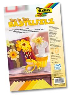 Okładka książki FILC DEKORACYJNY 20/30 1,5 MM ZESTAW ZOLTY BPZ-FOLIA