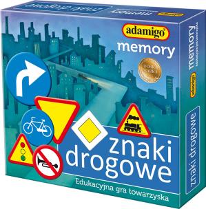 GRA MEMORY ZNAKI DROGOWE. Wydawca: Adamigo. Multiszop.pl Opakowanie GRA MEMORY ZNAKI DROGOWE