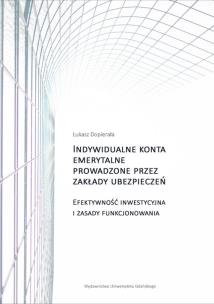 Okładka książki Indywidualne konta emerytalne prowadzone przez zakłady ubezpieczeń