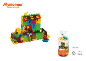 Klocki Konstrukcyjne Worek 120 el Gospodarstwo Dom. Wydawca: MARIOINEX. Multiszop.pl Opakowanie Klocki Konstrukcyjne Worek 120 el Gospodarstwo Dom