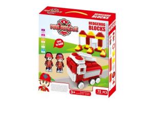 Opakowanie Klocki szczotkowe - straż pożarna 75 elementów