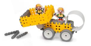 Klocki Waffle mini Budowniczy mały. Wydawca: MARIOINEX. Multiszop.pl Opakowanie Klocki Waffle mini Budowniczy mały