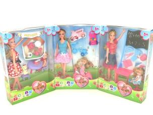 Opakowanie Lalka z dzieckiem i akcesoriami, różne rodzaje