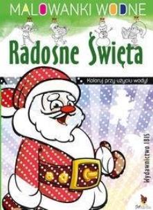 Okładka książki Malowanki wodne - Radosne Święta