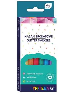 Opakowanie Mazaki brokatowe 6 kolorów Yn Teen