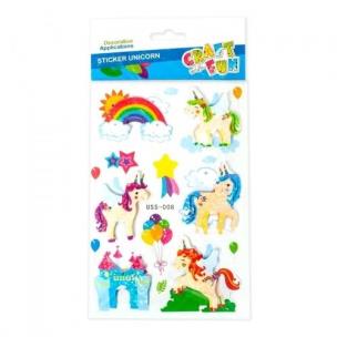 Opakowanie Naklejki 3D jednorożec