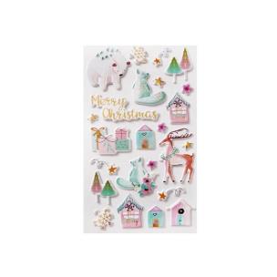 Opakowanie Naklejki Świąteczne Merry Christmas